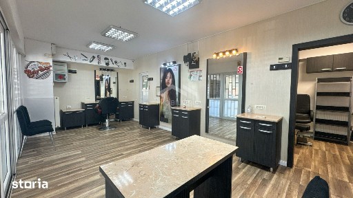 Spațiu comercial 45 mp parter - 2 parcări - salon amenajat