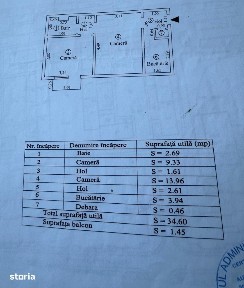 Etaj 1. Apartament 2 camere confort 2, Obor.