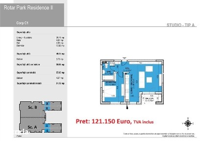 ROTAR RESIDENCE AP. 2 CAMERE TIP STUDIO
