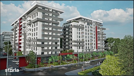 Apartament luminos cu 2 camere, balcon 8 mp, 60.35mp Confort Evolution