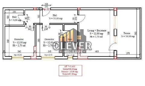 3 Camere | 82.8 mp | Terasa 16 mp | Comision 0% | Pallady