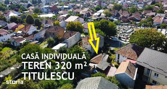 Oportunitate | Teren intravilan 320 m² + casa veche in Titulescu