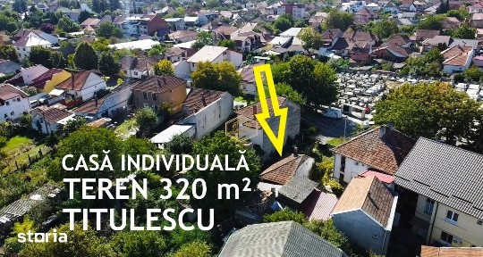 Oportunitate | Teren intravilan 320 m² + casa veche in Titulescu