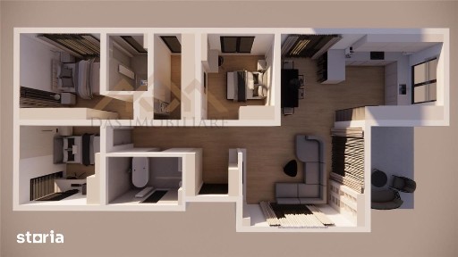 Casa la rosu, 3 dormitoare, Satu Nou de Jos