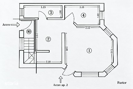 Apartament 2 camere de vânzare | 34 mp utili | Oncea
