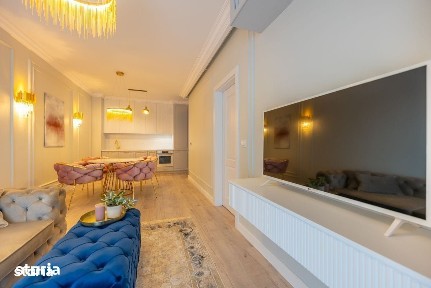 Inchiriez ap. LUX 2 camere ADORA PARK NOU cu TERASA, Parcare, Smart Tv
