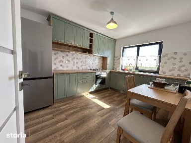 Casa P+E, 5 camere, dormitor/birou la parter, libera, complet mobilata