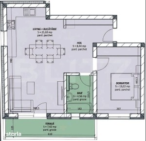 Apartament 2 camere, 51 mp, zona de Nord, pret cu Tva inclus