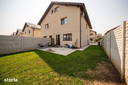 Casă duplex 4 camere, 114 mp, complet mobilată - Safirului, Bragadiru