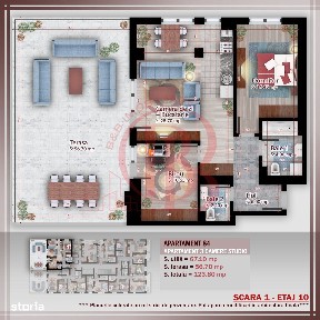 Apartament 3 camere cu terasa Titan Pallady Metrou Nicolae Teclu