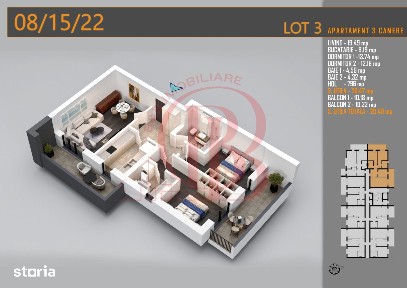 Apartament 3 camere Decomandat Titan Th. Pallady-Sector 3
