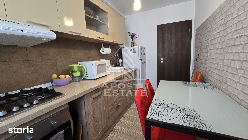 Apartament cu 1 camera de vanzare, mobilat, decomandat,Giroc,la asfalt