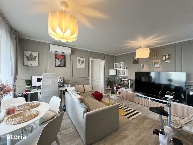 Apartament de lux, 3 camere, 60 mp utili, etaj 5/8, mobilat - Aradului