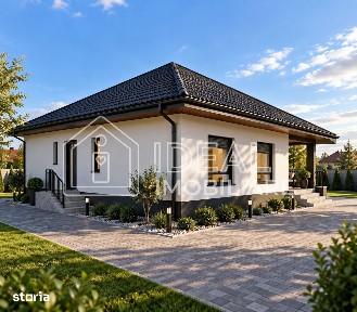 Casă individuală pe un nivel cu pivniță | 111 mp utili | Teren 430 mp