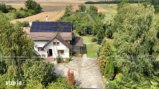 Dom00527 - casa p+1 ungureni - corbi mari 3247mp livada panouri