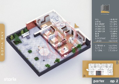 Titan-Pallady 4 camere cu terasa generoasa Bloc Finalizat