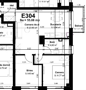 Apartament cu 3 camere, zona West City Hotel