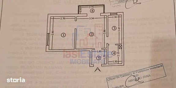 Apartament cu 2 camere etajul 2 zona Podu Ros