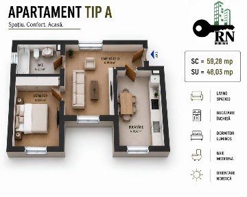 Beiuș APARTAMENTE NOI 2/3 camere zona centrala