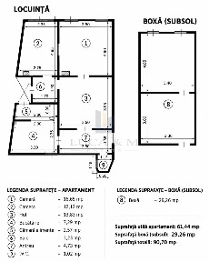 Apartament 3 camere Piata Traian | cladire istorica | 61,44 mp plus b
