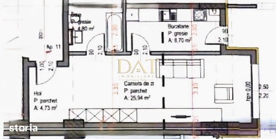 Apartament 2 camere | terasă | 42 mp | CF | Soporului