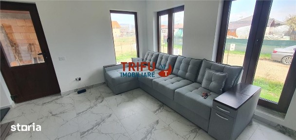 Casa noua semifinisata pe nivel 500 mp teren comuna Ighiu