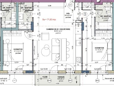 Apartament 3 camere, 71.38 mp, Comision 0, zona Iris