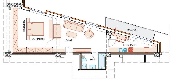 Bloc nou, apartament 2 camere, finisaje premium