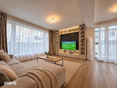Casă de închiriat Tunari AeroCity, 3 dormitoare, 3 băi, curte 400m