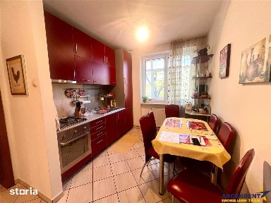 Apartament cu 3camere, etaj1, bloc de 4 nivele, langa Piata Tractorul