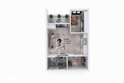 GARSONIERA COMPLEX PREMIUM - BLOC P+3 / INVESTITIE. METROU TECLU!