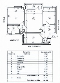 Apartament 3 camere de vanzare | Eliberarii - Inel 2 | Etaj 1