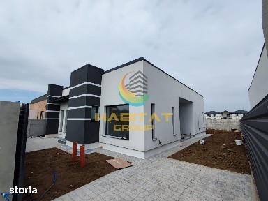 Casă individuală modernă pe parter, 4 camere, 122 mp utili si pod