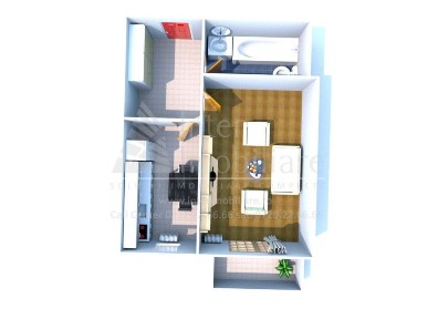 Finalizat-intabulat-apartament cu 1 camera decomandat Cod:163479