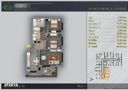 Panouri Fotovoltaice Apartament 3 Camere Premium Bloc Boutique