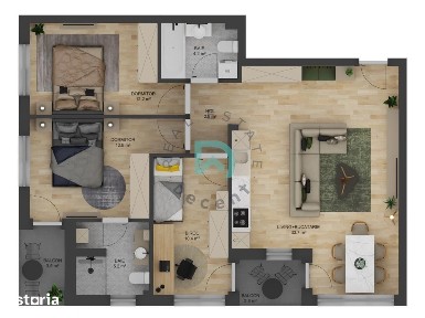 Apartament nou cu 4 camere - 81,3 mp utili - Doamna Stanca, Selimbar