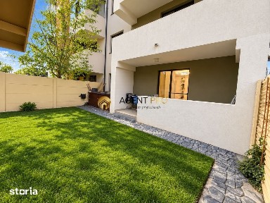 Apartament 2 camere cu gradina privata de 51 mp, foisor si 2 locuri p