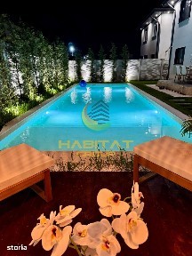 Vilă Smart de lux P+1, 4 camere, piscină 100mp, teren 500mp, finisaje