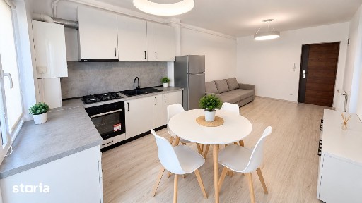 Apartament 2 camere, mobilat, utilat cu balcon si parcare 370 EUR