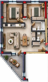 0% COMISION! Apartament 3 camere | 72 mp | terasa | Terra Gardens