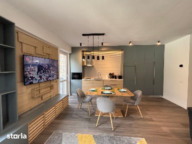 Apartament 2 camere în Sinaia, priveliște Platoul Bucegi. acces spa