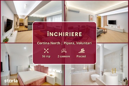 Cortina North || 2 Camere || Parcare inclusă || Comision 0%