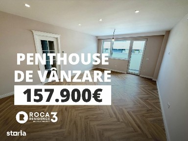 Penthouse premium de vanzare - 3 camere,2 bai, terasa, priveliste WOW