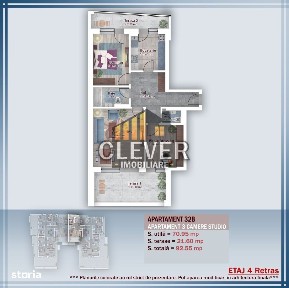Apartament 3 camere, două terase, Comision 0 - zona Pallady