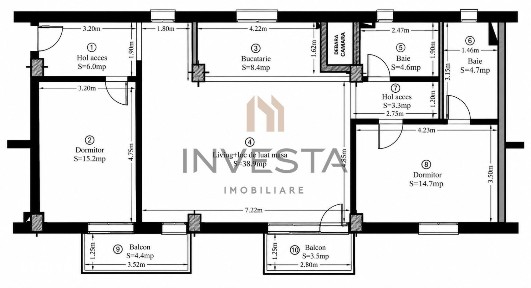 Apartament 3 camere modern de 96 mp utili, etaj intermediar, Marasti!