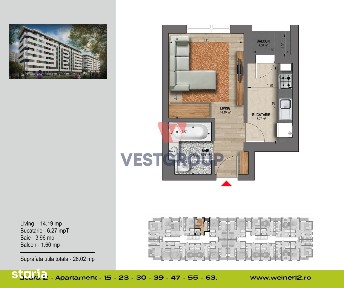 Apartament 1 Camera Weiner18 Bloc 2 Start Vanzari Militari Vest Group